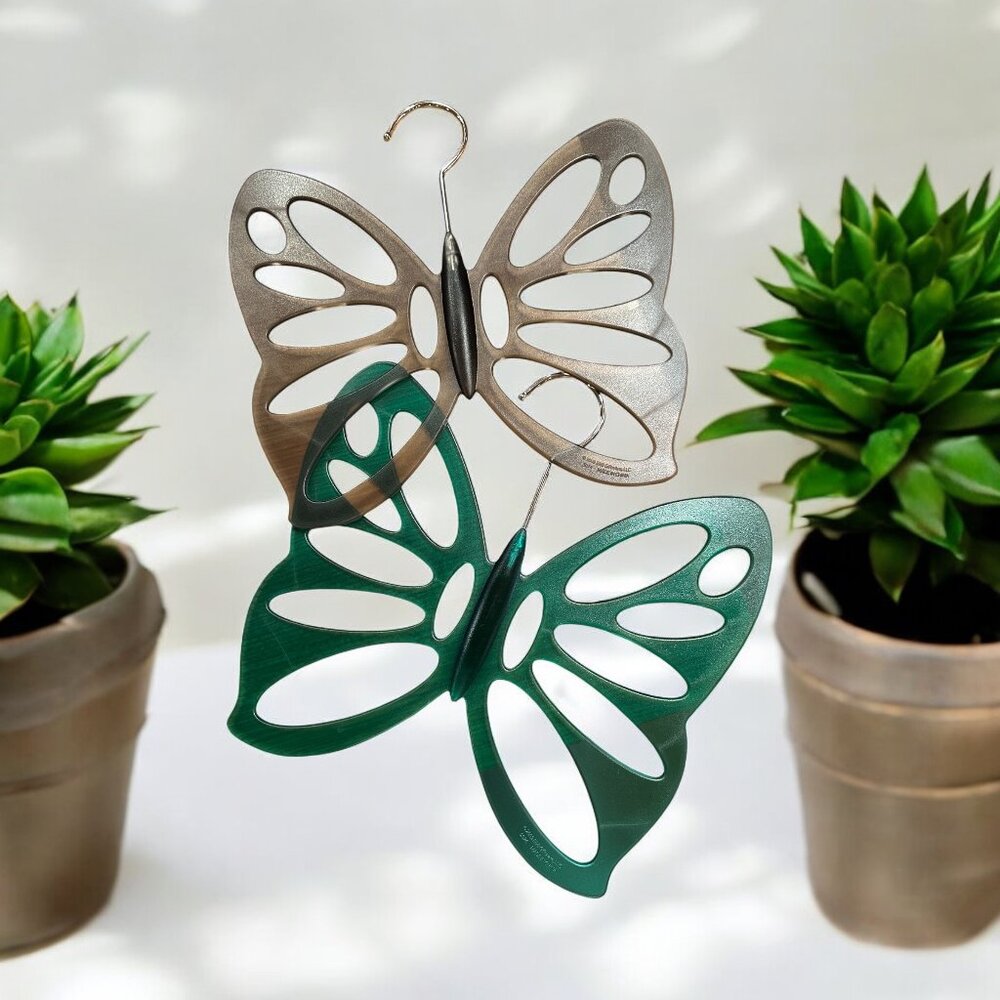Set of 2 Butterfly Scarf Hangers